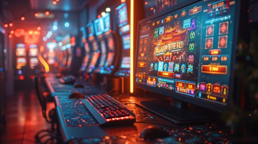 Platform kasino gboslot dengan antarmuka Grand Slam menampilkan opsi turnamen dan promosi